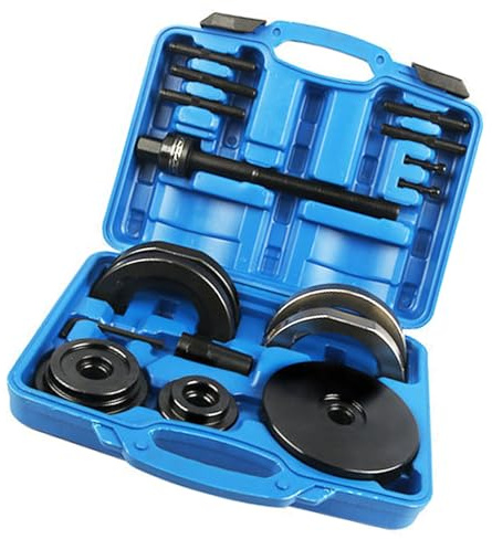 Hkfgdjdl Herramienta de extracción de rodamientos de bujes de rueda de coche con funda, adecuado para camiones de rodamientos de 72 mm/85 mm, camionetas pequeñas, fácil de usar