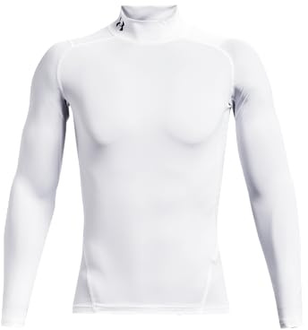 Under Armour Heatgear Armour Comp Mock Camisa de manga larga Hombre Blanco XS