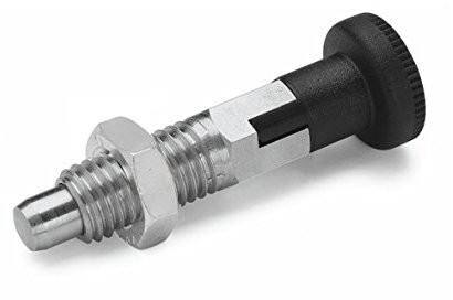 ganter Norma Elementos GN 717 – 10 de M16 x 1, 5 de CK de ni – Sus pernos de fijación de acero inoxidable, Plata, 2 unidades)