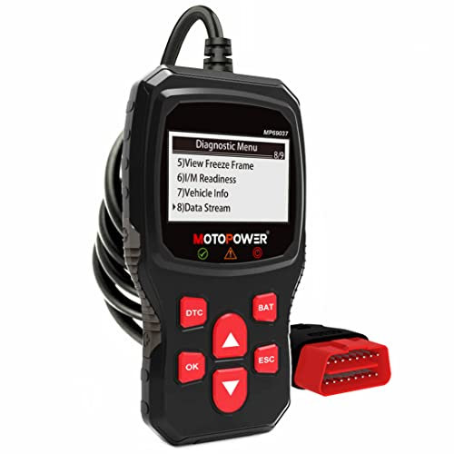 MOTOPOWER MP69037 Car OBD2 Scanner Code Reader Engine Fault Code Reader Scanner CAN Diagnostic Scan Tool for All OBD II Protocol Cars