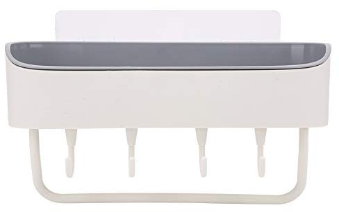 Dsacxixai Mensola Doccia Senza Foratura Portasapone Doccia Porta Shampoo Doccia da Appendere Impermeabile E Antiruggine Supporto per Accessori (Beige) (Beige)