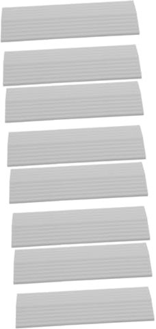 WRITWAA 4 Ensembles Tapis d'escalade pour Robot Balayeur Nivellement Porte Rampe en Plastique pour La Maison Coussin De Rampe De Robot De Balayage Grey 2 Pièces * 4