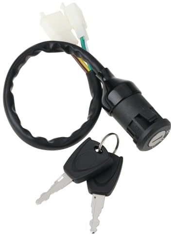 Briny River Interruttore Di Accensione Per Motocicletta A 3 Posizioni E 5 Fili Con Chiavi Compatibile Con Yamaha