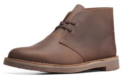 Clarks Men Bushacre 3 Chukka Boot, Dark Brown Leather, 10.5 UK