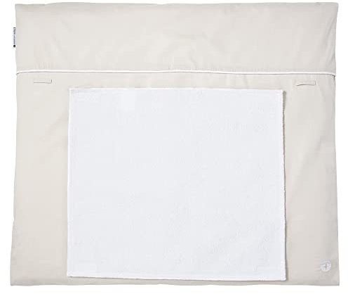 Nordic Coast Company Baby Wickelauflage 70x80 von nordic coast | waschbar Wechselhandtuch Frottee nachhaltig Bezug mit Füllung Waschmaschine geeignet & mit Waschbaren Bezug (Sand)