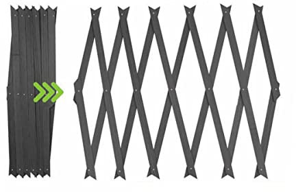 Expanding Wooden Trellis Garden Trellis for Climbing Plants Fence Panel, Ideal for Fence Trellis, Wall or Shed for Patio Garden, 180x120 cm, Grey