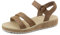 Paul Green Damen, Frauen Sandaletten,Sommersandalen,bequem,flach,Sommerschuhe,Freizeitschuhe,offene Schuhe,Strandschuhe,Braun (JA),40 EU / 6.5 UK