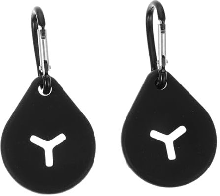 2 Stk Schwarz Kotbeutelhalter freihändiger Kotbeutelhalter,Silikon Kotbeutelhalter für Hundekotbeutel,Hündchen Leine Taschenhalter