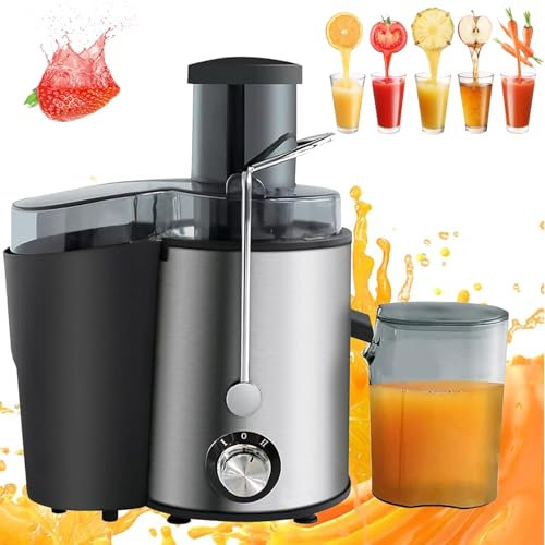 Macchine per Spremitura, Spremiagrumi per Frutta E Verdura Intere, Spremiagrumi a Masticazione Lenta Di Diametro, Spremiagrumi Con 3 Impostazioni Di Velocità, Macchina Per Spremitura Centrifuga