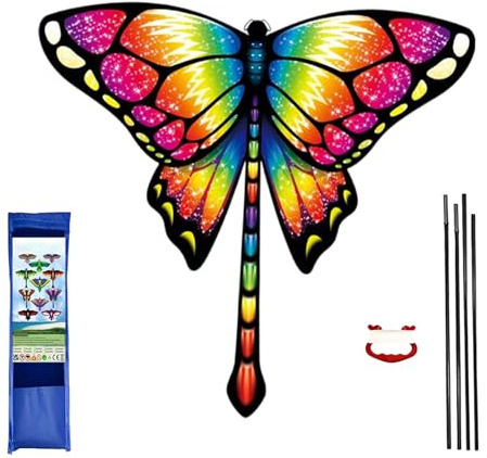 Aquilone gigante - Aquilone portatile con animali con manico e corda da 328 m | Giocattoli per bambini, per adulti, famiglia, giovani, adolescenti, relax, giardino, esterno