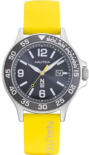 Nautica Reloj nica Vez que el Hombre de la correa de color amarillo NAPCBS023