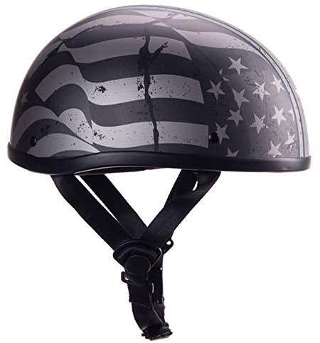 ZLYJ Retro Abierto Cascos, Casco Media Concha Motocicleta, Forma de Cuenco Casco, para Mujer y Hombre, Braincap, para Mofa Crash Cruiser Scooter Biker Racing, ECE Homologado B,XXL