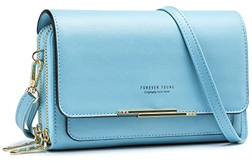 Roulens Klein Handy Umhängetasche,Damen Kleine Umhängetasche,PU Leder Crossbody Schultertasche Reisepass Handytasche mit Kartenschlitz Verstellbar Abnehmbar Schultergurt