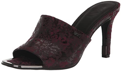 DKNY Damen Bronx Open Toe Fashion Pump Heel Sandale mit Absatz, Bordeaux, 39 EU