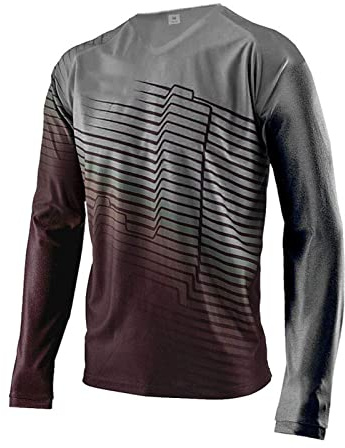 KAISUN Maglia a Maniche Lunghe da Uomo per Mountain Bike, MTB Downhill T-Shirt Ropa Motocross Enduro Ciclismo Abbigliamento (Color : Typ-6, Size : M)