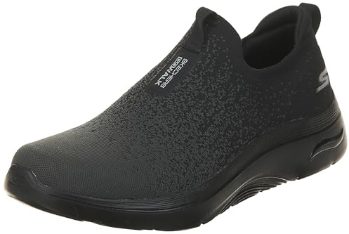 Skechers Go Walk Arch Fit 2.0 Linear Axis 2.0 - Tenis para Hombre, Black, 48.5 EU