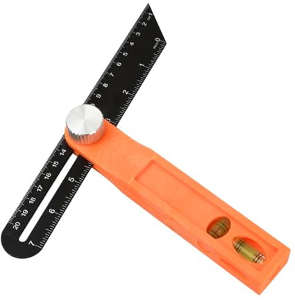 Bisel Deslizante, Bisel Deslizante Ajustable Herramienta para Medir, Falsa Escuadra Regulable 200 mm, Escuadra de Carpintería Aleación de Aluminio