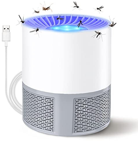Lampe Anti Moustique, Electrique Anti Moustique Exterieur Intérieur, USB Tue Mouche Electrique Piege a Moustique, Tueur d'Insectes Pas Bruit Tueur de Moustiques Efficace