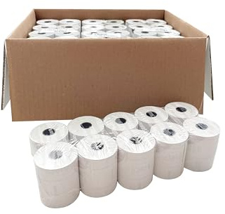 Carte Dozio - Rotoli di Carta Termica omologati, per pos e casse di attività medio/piccole - Confezione da 60 rotoli - Formato 58 mm x 30 metri, diametro interno 12 mm, 48 gr