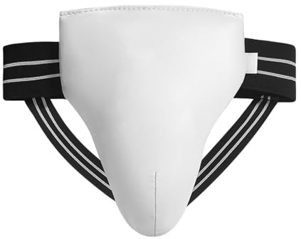 Ldabrye Protector de ingle de piel sintética para niños, atletas masculinos que participan en actividades de boxeo y artes marciales, protector de taekwondo Guard0 para hombres y niños