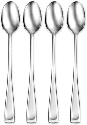 Oneida Moda Iced Tea Spoons Silverware Set for 4, Flatware