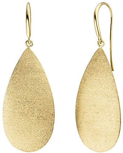 Jobo Damen-Ohrhänger Tropfen aus 925 Sterling Silber vergoldet