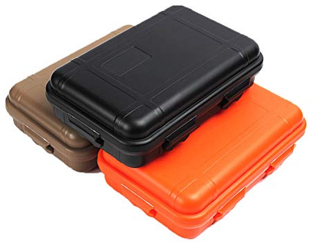 3Pcs Outdoor Plastic Waterproof Shockproof Box Airtight Survival Case Container Storage Carry Box Outdoor Survival Box