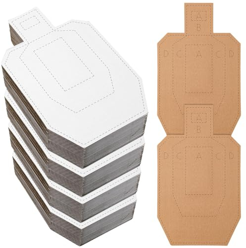 Hungdao 40 Pcs 40/100 Pcs IPSC Cardboard Targets for Shooting Classic Silhouette Targets for The Range Tactical Practice Competitions Tactical Training (30 x 18 Inch)