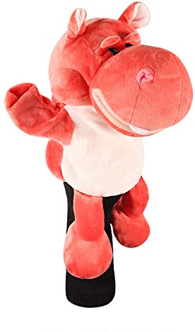 SHABIER Housse de protection en peluche pour driver de golf motif animal pour tête de club 460cc (Hippopotame)