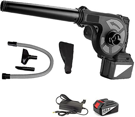 Aspirateur et Souffleurs de Feuilles électrique sans Fil avec Batterie et Chargeur, 150CFM Petit aspirateur à Feuilles léger et sans Fil, Souffleur à Main pour l'entretien pelouse (1 PCS Batterie)