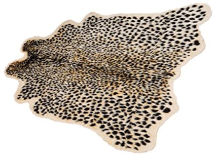 IMIKEYA Tappeto Peloso Leopardato Tappetino Stampa Leopardo Tappeto Area Leopardato per Soggiorno Camera da Letto Sala da Pranzo