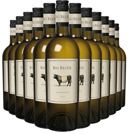 Big Beltie Sauvignon Blanc 11% ABV | Fruity Crisp Refreshing French White Wine | 12 x 75cl Bottle