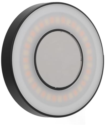 36 LED Magnetiskt Selfieljus med Justerbar Temperatur för Telefon, Uppladdningsbar Bärbar Ficklampa med Klämma, Kompatibel med IOS 12, 13 och 14-serien