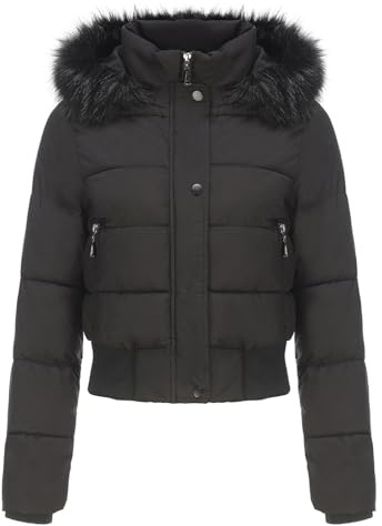 NAFING Doudoune Femme Legere, Veste Femme Zippée Blouson Avec Capuche Chaude Doudounes De Randonnée Femme Anorak Hiver Manteau Légère Parka Mi Saison Doudoune Duvet Matelassé