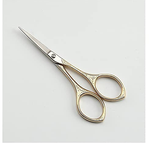 Skarp Små Gyllene Saxar Symtillbehör och Tillbehör Broderi och Sy Saxar Dropshipping Center Zig Zag Saxar(Gold)