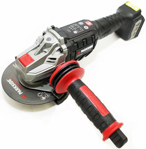 Parkside Performance - Amoladora angular de batería de 20 V en paquete con metro plegable (sin batería y cargador)