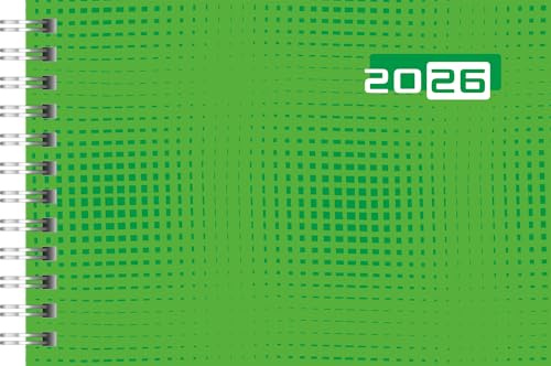 rido/idé Calendario tascabile mod. Septimus 2026 | A6 orizzontale, carta, verde