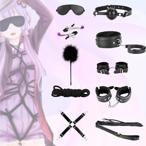 T8e1-10 Pieces Sturdy Nylon Material Black Kit