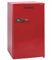 Wintem - Frigorifero Vintage Monoporta 90L con Congelatore, Ripiano Regolabile e Cassetto Bar, Ideale per Casa e Ufficio, Stile Retrò Compatto e Silenzioso, Classe Energetica A+ Rosso
