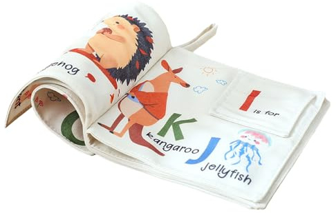 Miyanvuo Libro Morbido In Stoffa Per,Libro Sensoriale Educativo Precoce Morbido - Attività Educativa Colorata Per Interni Ed Esterni Casa Auto Soggiorno
