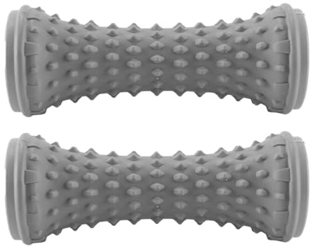 DUZEPA 2 stycken fotmassagerullar, fasciarullar, bärbar tryckpunktsmassagerulle för lindring av plantar fasciit, smärta i fotvalvet, myofascial smärta