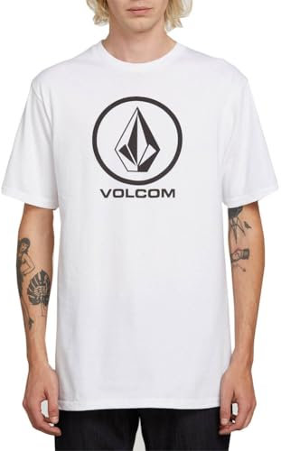 Volcom Herren Crisp Stone Kurzarm T-Shirt, Weiß, XL