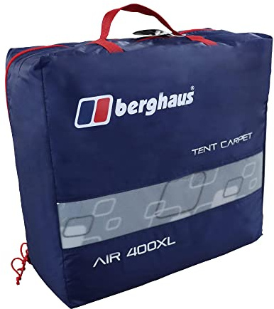 Berghaus Air 4XL Tent Carpet with Foam Midlayer, Soft Fleece Upper & Waterproof Base, Lightweight & Insulating Protection with Carry Bag, Camping Equipment, Grey