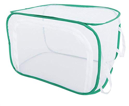 Großer Schmetterlingskäfig, zusammenklappbarer Caterpillar Habitat Collapsible Insect und Butterfly Habitat Mesh Cage mit Reißverschluss-Schmetterlingshaus MEHRWEG VERPAKUNG(40*40*60cm)