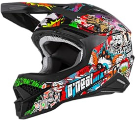 O'NEAL | Casque de Motocross | MX Enduro | Coque ABS | Ouvertures d'aération pour Un Refroidissement Optimal | Casque 3SRS Crank V.23 | Adulte | Multi | Taille S (55/56 cm)