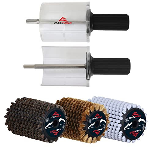 RaceWax Roto Bürsten Set Nylon Rosshaar Kupfer Rotorbürste 120mm SpeedStick