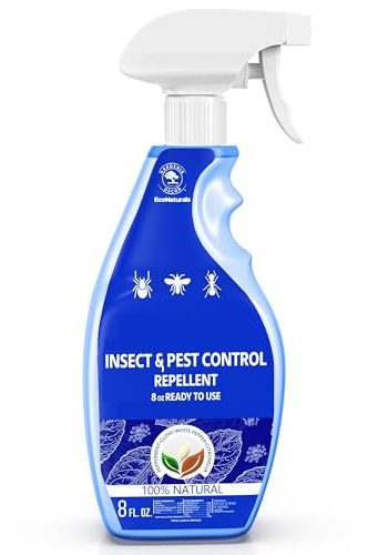 All Natural Bug Spray for Home - Non-Toxic Peppermint Oil Insect and Pest Control Kit - 8 oz Ready-to-Use Bug Spray - Indoor and Outdoor Protection- Ant Spray - Spider Repellent Indoor