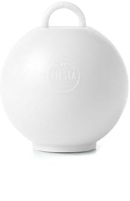 10 x kleine Ballongewichte, Kunststoff, Weiß, ± 70 g/p, 10 Stück