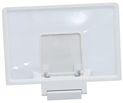 Angoily Amplificador De Pantalla para Teléfono Celular con Soporte Plegable De Alta Definición Compatible con Todos Los Diseño Blanco Ampliación 3X Adecuado para Ver Películas y Videos