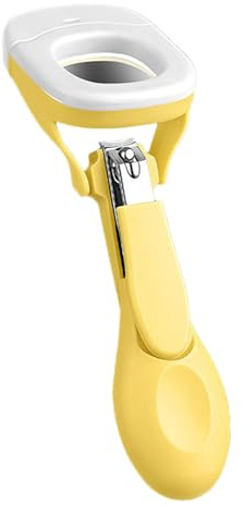 Cortaúñas de Bebés Tijeras Antideslizantes de Uñas del Pie | Cortauñas De Pies Infantil Luminoso Y Lupa para Niños, Diario, Viaje, Aire Libre, Camping, Guardería y Cuidado
